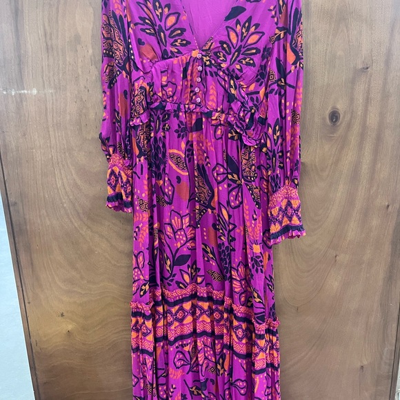 FARM Rio Dresses & Skirts - FARM Rio Purple and Orange Maxi Dress